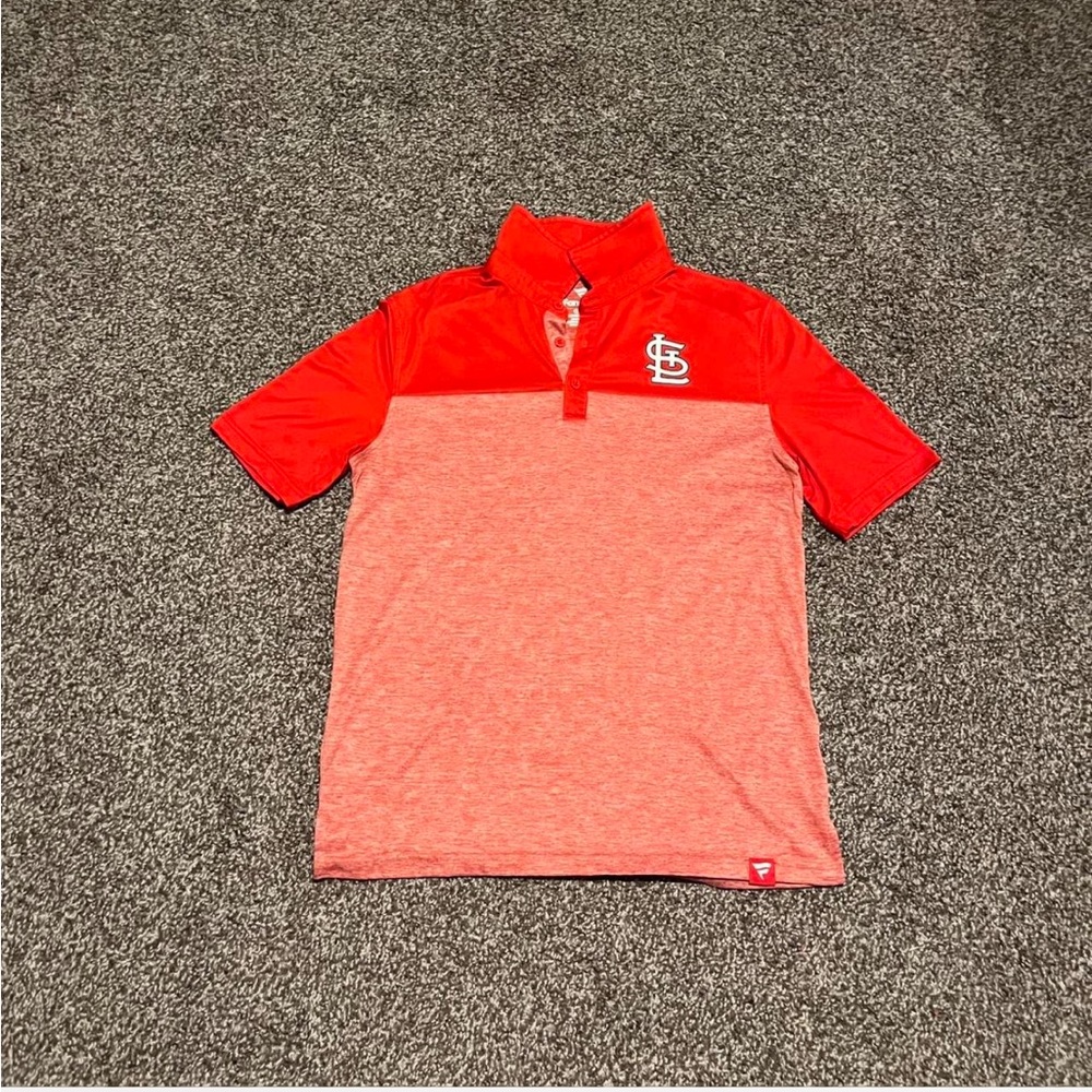 St. Louis Cardinals Men’s M Polo Shirt Fanatics Red Short Sleeve Baseball